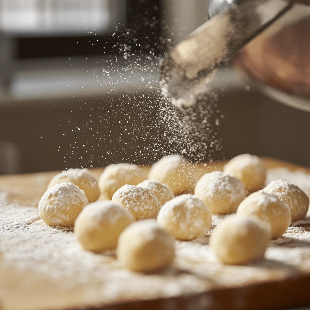 "A plate of golden chewy sugar cookies stacked neatly, sparkling with sugar crystals and ready to enjoy."

