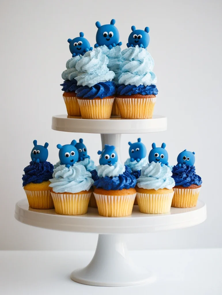 bluey cupcake 