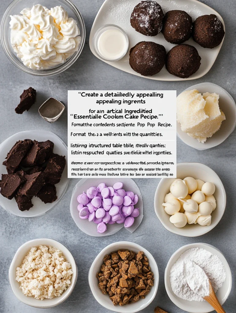 unbaked cookie and cream cake pop recipe 