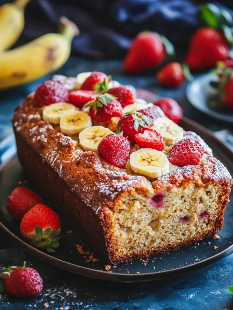 strawberry banana bread recipe with cake mix